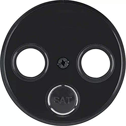 Hager 12032045 – Deckel TV RClassic mit 2 – 3 Element schwarz glanz