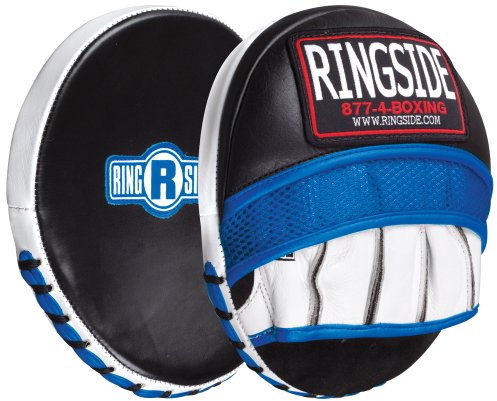 Ringside Gel Micro Boxing MMA Punch Mitts (Pair), blue/black, Small