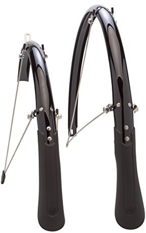 Planet Bike 7058 Bügelmessschraube zum Messen Cascadia Fender Set Road (35 mm breit), Fahrrad, schwarz