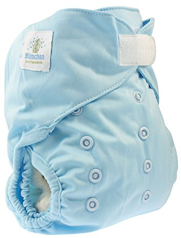 Blümchen OneSize Überhose (3,5-16kg) Kletter Farbe himmelblau