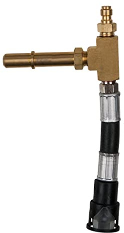 KS Tools 150.2366 Manometer-Anschlussschlauch mit 1/4 Schlauchanschluss inklusive Druckablassventil transparenten Schlauch