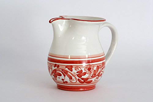 CEAR ceramiche – Jarra de vino de 1/2 litro de cerámica de Caltagirone, elegancia y tradición siciliana