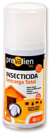 Spray de Descarga Total - Prevalien Pro - Aerosol 210cc - 150 ml - Regulable y Efectivo - Tratamiento Profesional y Doméstico - Seguridad Ambiental - Fabricado en España