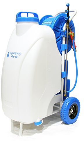 Kiam Power Products Aquaspray Pro 45 Battery Operated Water Spray Tank Trolley System (45 Litre) for Window Cleaning