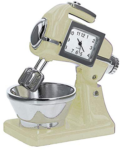 Widdop and Co Miniatur Kuchen Neuheit Quarzwerk Sammler WM Widdop 9610 Food Mixer Uhr klein