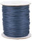 Pandahall - Cuerda trenzada de algodón encerado de 100 yardas/rollo de 1.5 mm para manualidades, joyería, manualidades, macramé, cuerda de hilo con carrete (azul prusiano)