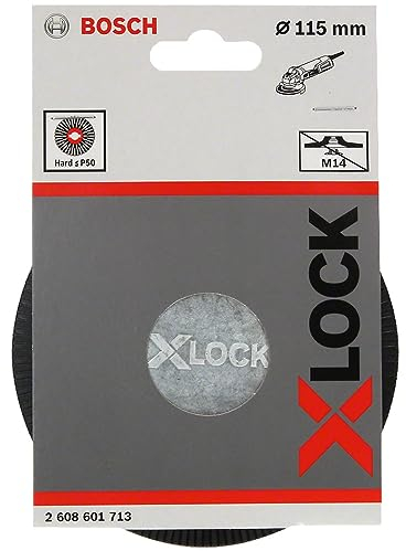 Bosch 1x PRO Backing Pad for Small Angle Grinders, X-Lock, Hard (Ø 115 mm, Professional Accessory Small Angle Grinder)