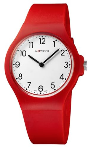 M+WATCH - Unisex Quarzuhr - WYA.37110.RC - Edelstahlgehäuse - Schweizer Quarzwerk - Elegantes & sportliches Design - Wasserdicht bis 30 m - Robust & präzise - Perfekte Armbanduhr für Männer und Damen