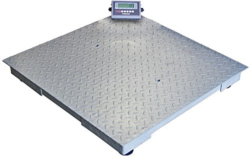 T-Mech Plattformwaage Industriewaage Bodenwaage Digitalwaage Paketwaage Postwaage Schwerlastwaage Industrie Waage 120cm x 120cm bis 3000 Kg Gewichtskapazität