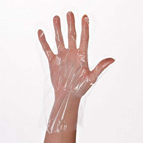 Hygienical Betriebsbedarf Einweghandschuhe, Folienhandschuhe, Dieselhandschuhe, PE-Küchen-Handschuhe transparent, im Beutel oder Box, Farbe:transparent, Größe:M - Beutel