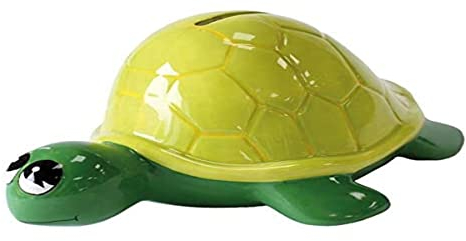 Crockery Critters Spardose - Meeresschildkröte von Deluxebase. Süße tierförmige Neuheitssparbank für Kinder und Erwachsene
