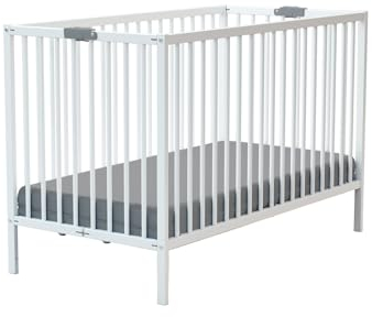WEBABY - Kinderbett, zusammenklappbar, 60 x 120 cm