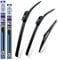 alca Germany Set of 3 Windscreen Wiper Blades Super Flat Front Rear 2014BL9L Fits Smart Forfour 2014-onwards ASF2014BL9L