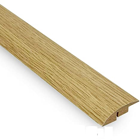Ramp Edge Threshold Door Bar Trim Profile for Laminate and Wood Flooring (2400mm, Natural Oak)