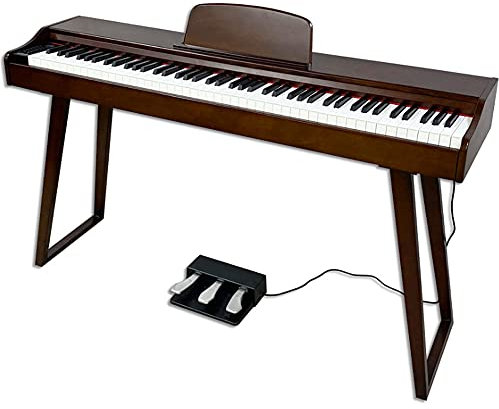 88 Key Digital Electric Piano,Light and Portable Piano Touch Display Keyboard Piano Kit, with Full Size Weighted Keys Sustain Pedal & Simply Piano Lessons Real Piano Touch,for Beginners