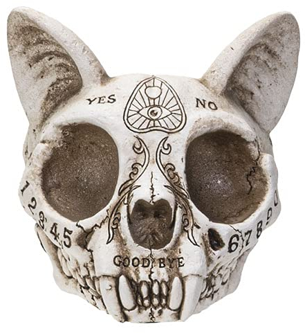 Katzen Schädel Aschenbecher - Ouija Design