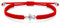 J.Endéar Schutzengel Armband für Tochter, Silber 925 Rot Zirkon Handmade Filigran Armband, Kommunion Konfirmation Geburtstag Geschenk für Mädchen Kinder Tochter Amulett, Rot