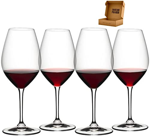 Cosecha Privada 4 Copas 002 Riedel - Envío 24 h - Mejor Copa Vino Cristal Fino - Enviado (002 - Vino Tinto o Blanco - Wine Fiendly)