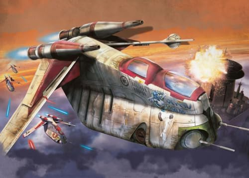 Displate Offiziell Star Wars MetallPoster Magnetische Befestigung Inklusive Lizenziert Bilder Hochwertiges Poster Star Wars - Battle Zone - Attack Shuttle Poster 45 cm x 32 cm