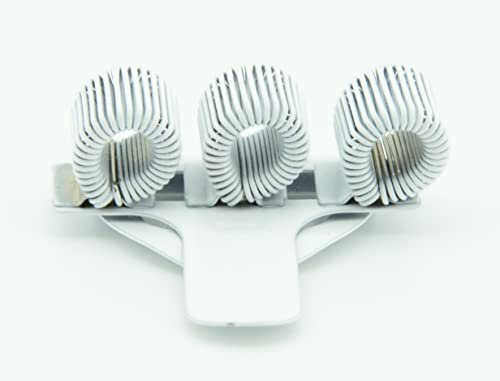 Generisch Multi-Clip-Stifthalter Triple | Weiß | für 3 Stifte | Auch als Taschen- & Kasack-Clip verwendbar | Wiederverwendbar