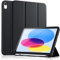 Vobafe Hülle Kompatibel mit iPad A16 11/10 Generation (Modell 2025/2022, 10,9/11 Zoll), Flexible TPU Rückseite, stoßfeste Schutzhülle mit stifthalter, Auto Schlafen/Wachen, Schwarz