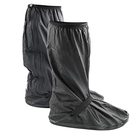 Rebeca Shop Copri scarpe Impermeabile universale PVC | Stivali Con Cerniera | Unisex Uomo Donna | Antiscivolo Pieghevole Riutilizzabile | Pioggia e Neve | Moto scooter