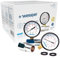 Wessper 2 Stück Manometer mit Adapter, Wasserdruckmesser, Druckmesser, Druckluftmanometer Ø 1”, 10 bar / 0-145 psi, Radialer Anschluß mit Gewinde | für Wasser-Luft-Ölmessgerät