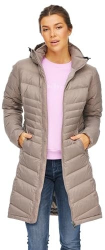 Jeff Green Damen Leichter Daunen Outdoor Mantel Lidia, Farbe:Gull Grey, Größe:36
