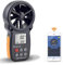Lxwyq Tester Anemometro Digitale con App Mobile Anemometro a Palette Bluetooth Senza Fili Misuratore di Vento Freddo, velocità, Temperatura, Anemometro a Elica