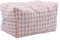 AMZLORD Sac de Rangement Portable pour cosmétiques pour Femme - capacité - Trousse de Maquillage matelassée à Carreaux - Trousse de légère - Trousse de Maquillage légère pour cosmétiques,