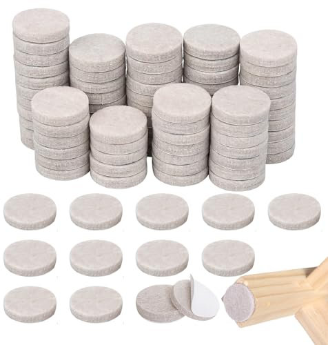 135Pcs Felt Furniture Pads, Felt Chair Pads Self Adhesive Self Adhesive Felt Chair Leg Protectors, Furniture Pads Floor Protectors Chair Leg Floor Protectors Felt Pads