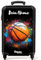 NoBoringSuitcases.com Handgepäck Koffer, Koffer Personalisiert, Reisekoffer, Koffer Klein, Reisetasche mit Rollen, Koffer Handgepäck, Trolley Handgepäck 55x40x20 cm (Basketball - Orange)