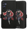 DeinDesign Klapphülle kompatibel mit Samsung Galaxy A15 5G Handyhülle aus Kunst Leder schwarz Flip Case Itachi Uchiha Offizielles Lizenzprodukt Naruto Shippuden
