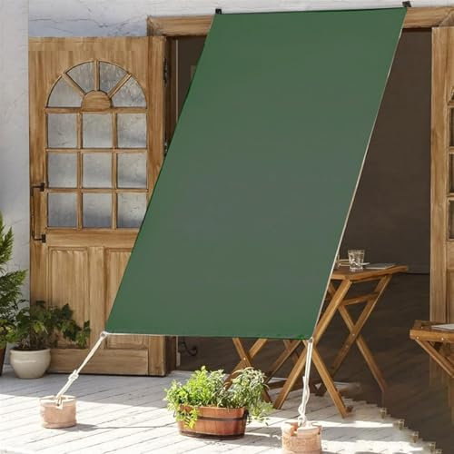 Wasserabweisendes Sonnensegel, 2x2m, 2-lagige Wasserabweisende PU-Beschichtung, UV-Schutzrate 97%, Abstandshalter an den Ösen, wasserdichtes Balkonsegel für Haus/Fenster/Außenbereich/Terrasse, Dunke