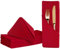 BALCONY & FALCON Baumwollservietten 50x50cm Weich und saugfähig Waschbar Faltbare Servietten Geeignet für Hochzeiten Feste Familienfeiern Hotels Partys Packung 6 Stück Rot