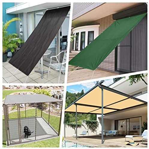 Tenda parasole quadrata impermeabile, 1,6 x 1,6 m, 98% UV, baldacchino per cortile, piscina, prato, attività all'aperto, vele ombreggianti, colore crema