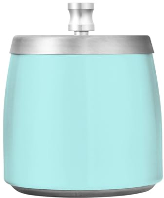 Aschenbecher für Zigarette Blass Türkis Outdoor Aschenbecher mit Deckel für Zigaretten Edelstahl Aschenbecher Lustiger Aschenbecher für Tischplatte Balkon Innen Außen