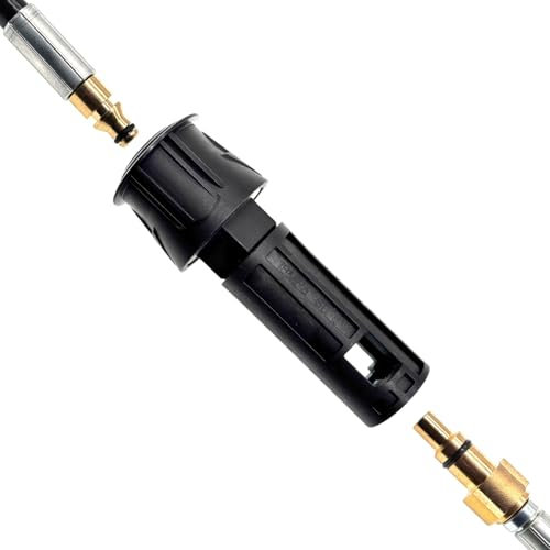 M&M Smartek Hochdruckadapter Bajonett auf Quick Connect – Für Lavor Ferrex Parkside ab 2014 passend zu Nilfisk STIHL Bosch Zubehör – 180 bar Adapter M22 für Hochdruckreiniger