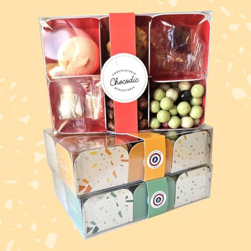 Coffret 6 timbales de gourmandises artisanales | Coloris du coffret aléatoire | Anniversaire, Fête des Mères, Fête des Pères, Fête des Grands-Mères
