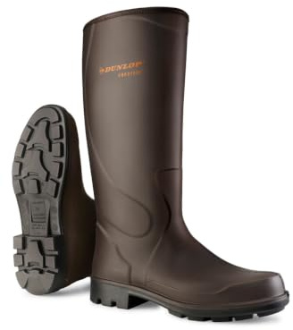 Dunlop Terroir PRO Gummistiefel, Unisex, leicht und wärmeisoliert, schmutzabweisend, Purofort, Dunkelbraun, Schwarz, 40 EU