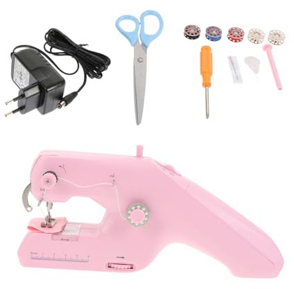 Operitacx Mini Máquina De Coser Eléctrica Fácil De Usar Para Materiales Gruesos y Ligeros