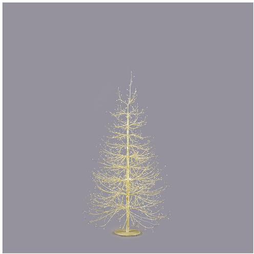 EDG Enzo De Gasperi Albero di natale Faggio Rich 1440 micro led Oro H150xD105 cm