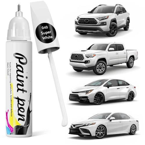 Edantas Peinture de retouche pour voitures Toyota (040 Super White/Ice Cap)