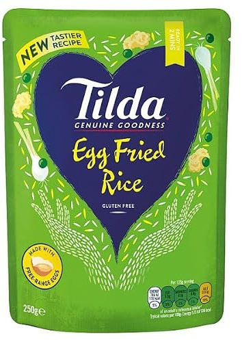 Tilda Microwave Egg Fried Rice 250g | Case of 6