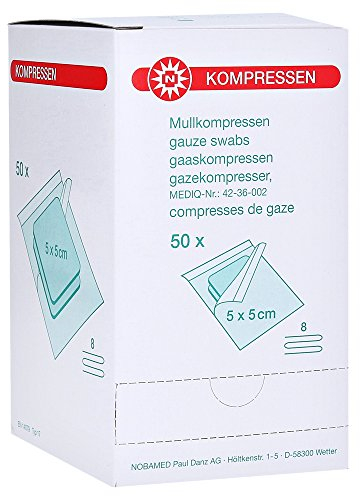 Mullkompressen 5x5 cm Steril 8fach