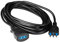 POLY POOL PP0382.1S Prolunga Elettrica Nera 250V Cavo Estensibile 5 Metri - Spina Italiana 10A 2P+T - 100% Made in Italy