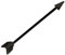 Pain-is-Art Industrial Pfeil in schwarz aus 316L Chirurgenstahl Ohrschmuck Ohr Piercing