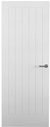 Premdor 40011 762 x 1981 x 44 mm 5-Panel Vertical Textured Interior Fire Door