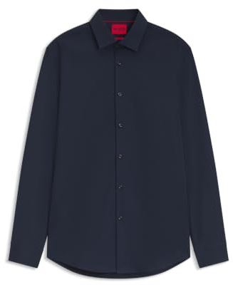 Hugo Herren Kenno Slim-Fit Hemd aus bügelleichter Baumwoll-Popeline