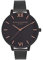 Olivia Burton Analogue Quartz Watch for Women After Dark Collection with Black Stainless Steel Mesh Bracelet - OB15BD83